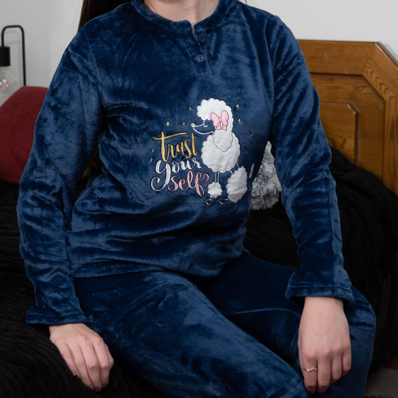 Womens thick velvet pajamas #z1639-null