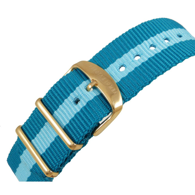 Blue nylon dress watch-null