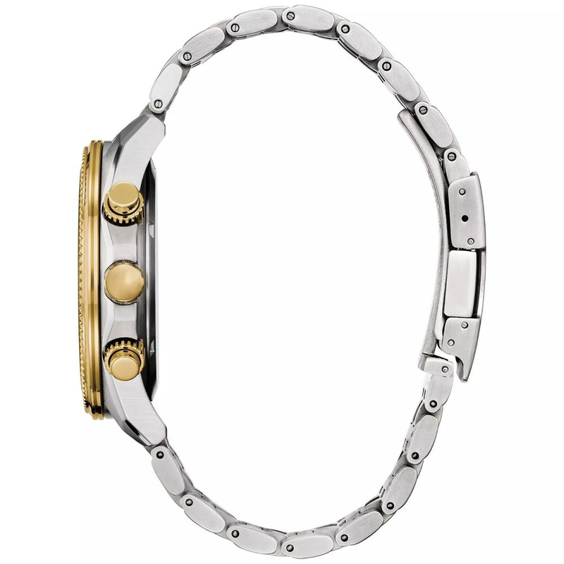 Gray stainless steel bracelet watch-null