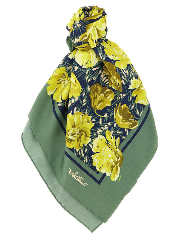 Bicolor silk foulard-null