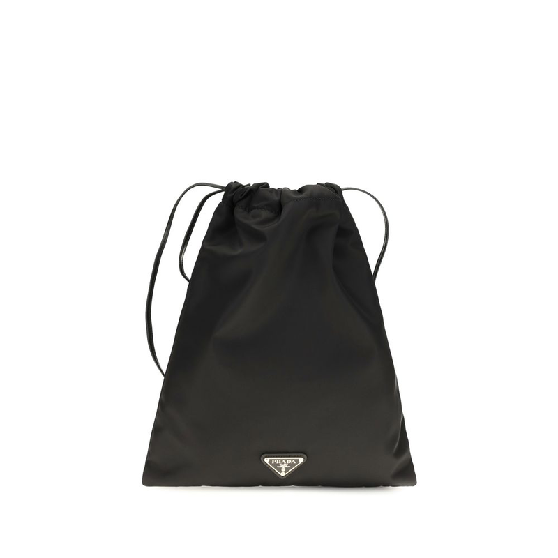 Black polyamide clutch bag-null