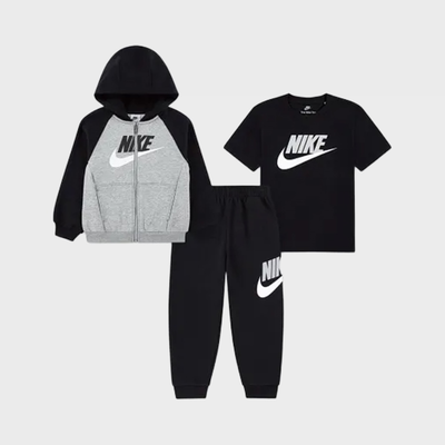 Nike kids nkn color blocked hbr jogger s, Black, medium