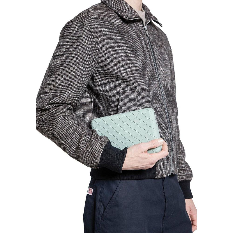 Bicolor rubber clutch bag-null