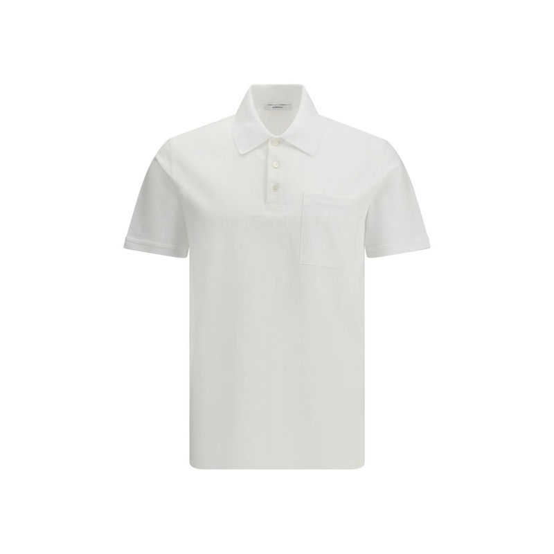 White cotton polo shirt-null