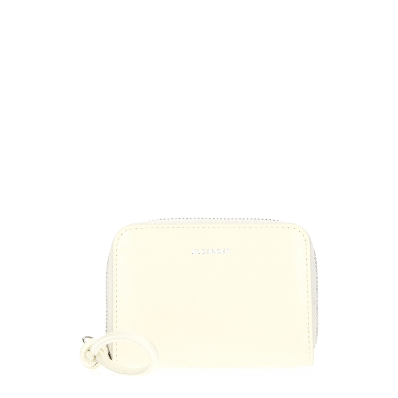 Beige leather wallet-null