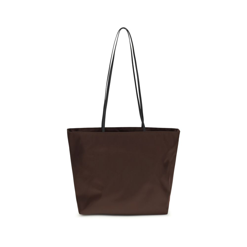 Brown polyamide shoulder bag-null