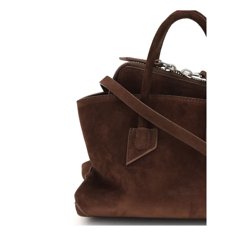 Brown calf leather bos taurus shoulder bag-null