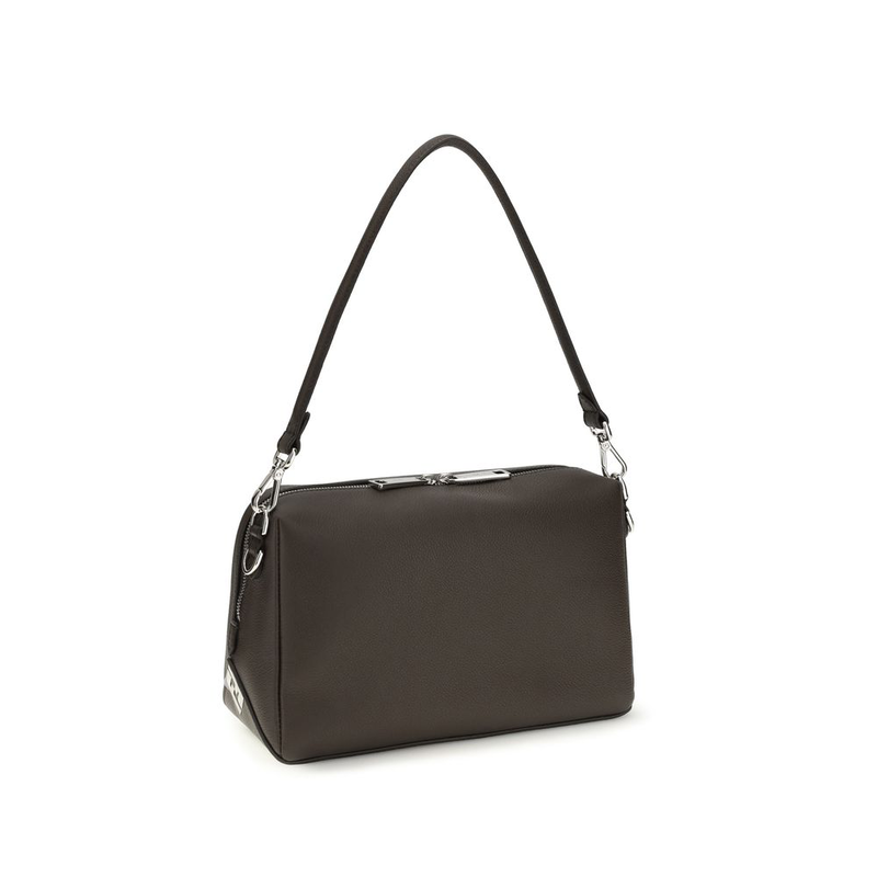 Brown calf leather bos taurus shoulder bag-null