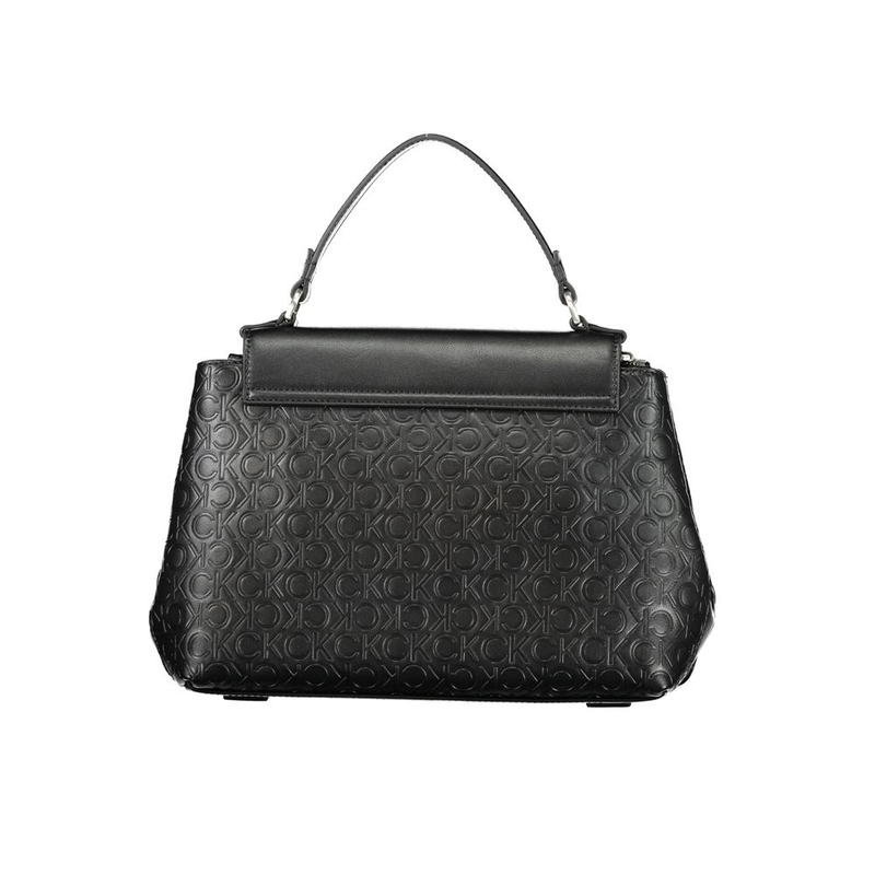Black polyester women handbag-null