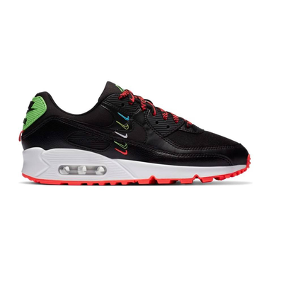 Womens Air max 90 worldwide shoes, Black / Green Abyss, medium