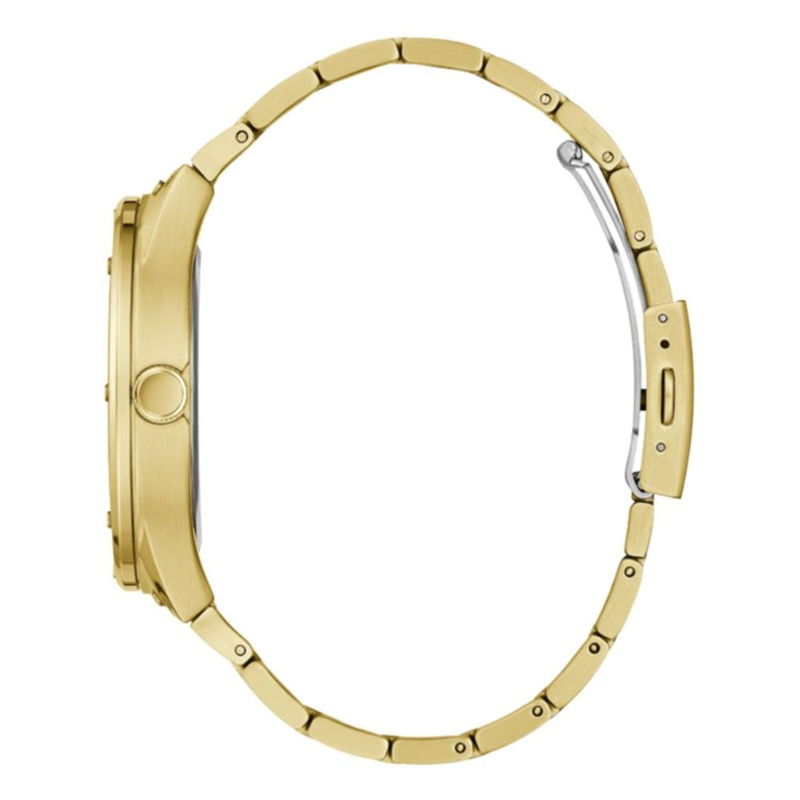 Gold stainless steel dress watch-null