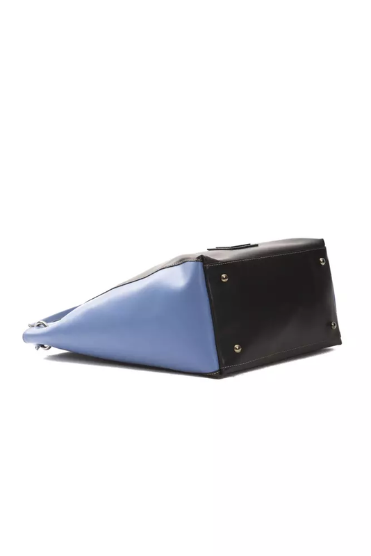 Black leather women shoulder bag-null