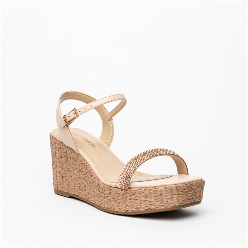 Via marte diamante toe strap high espadrille wedge heel sandals image number null