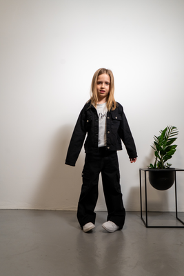 Denim black set