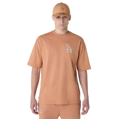New era mlb league essential os tee los angeles dodgers, Desert, medium