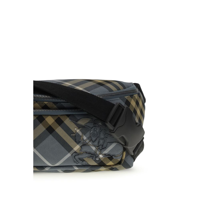 Multicolor nylon clutch bag-null