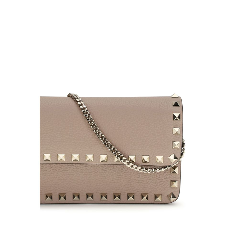 Beige calf leather bos taurus wallet-null