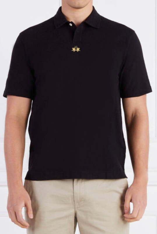 La martina man basic polo t-shirt slub jersey small logo ccmp05-null