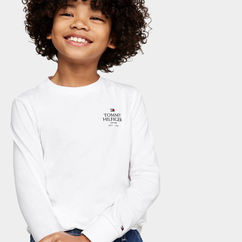Boys logo puff print regular longsleeve tee image number null