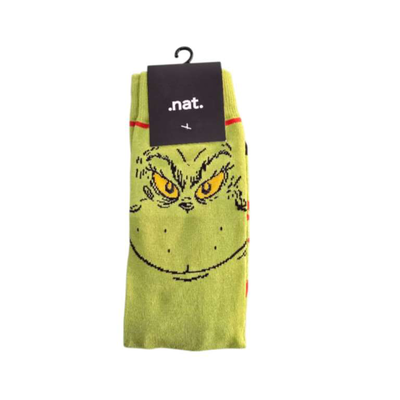 Nat socks the grinch, Multicolor, medium
