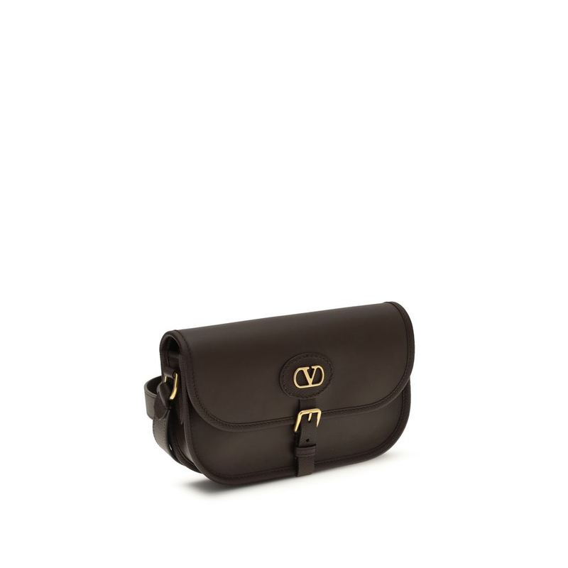 Brown calf leather bos taurus shoulder bag-null