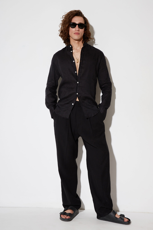 Stefan proper linen shirt image number null