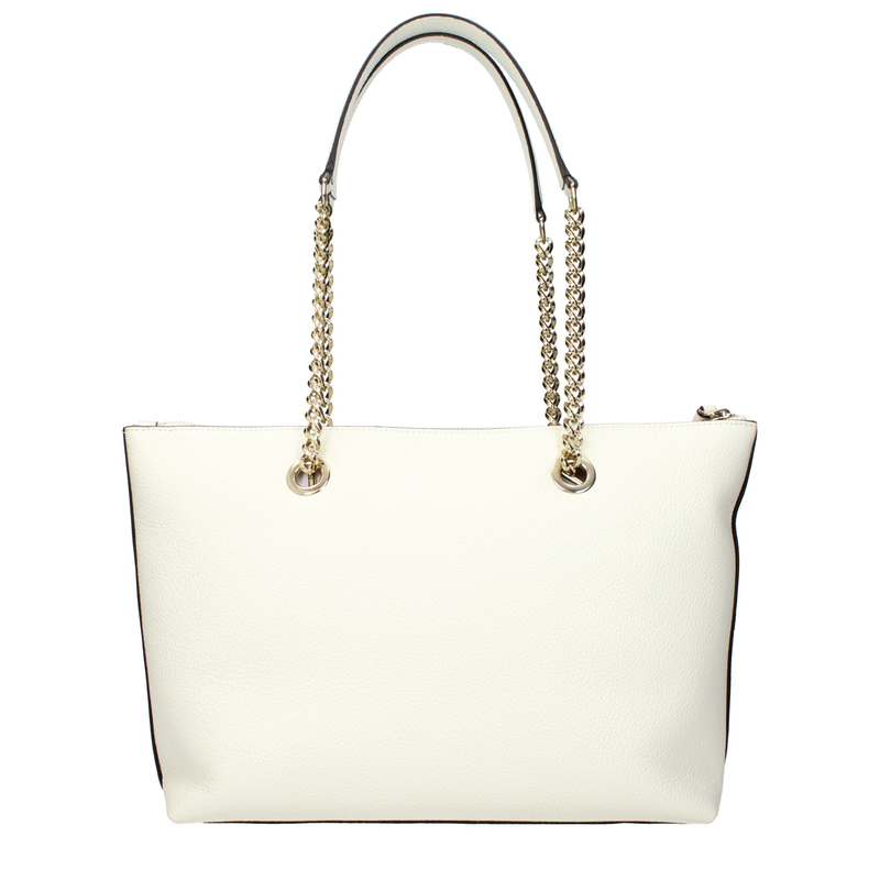 White leather shoulder bag-null