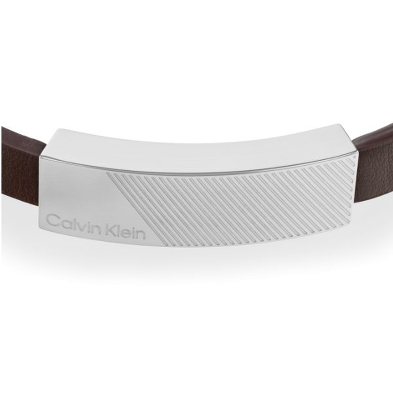 Calvin Klein brown leather bracelet image number null