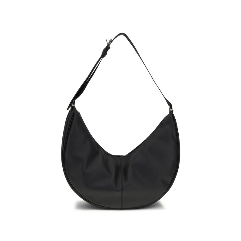 Black calf leather bos taurus shoulder bag-null
