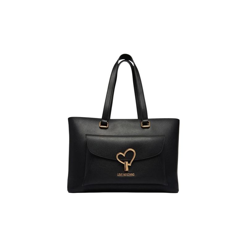 Black polyethylene handbag-null