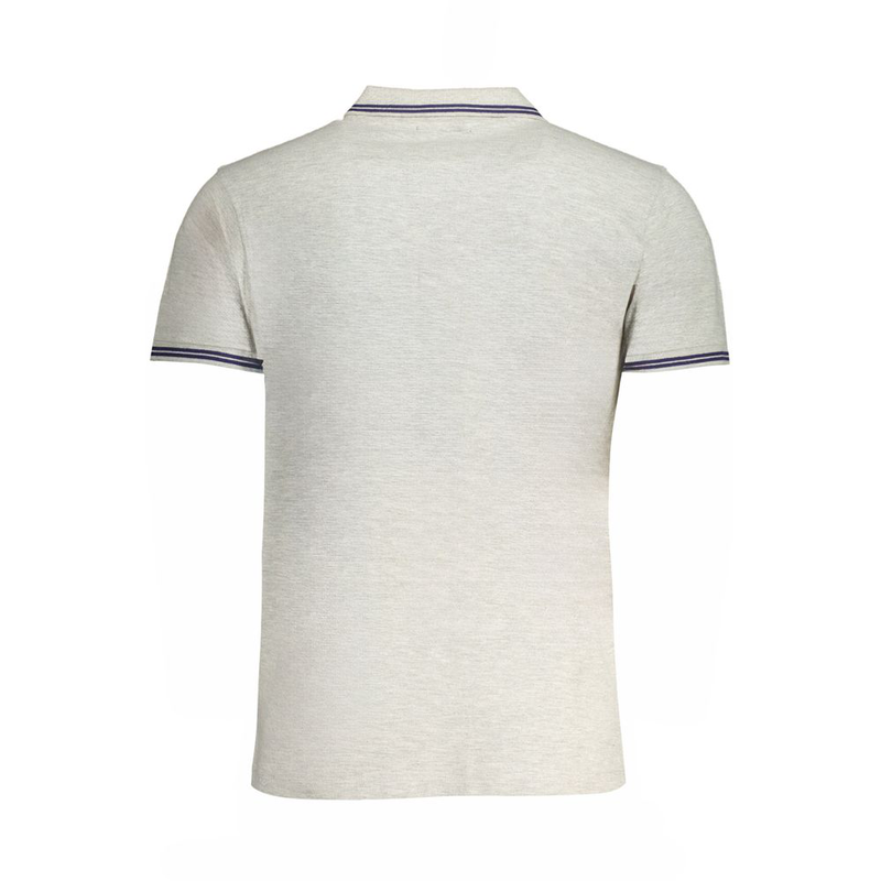 Grigio cotton men polo shirt-null