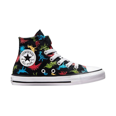 Chuck taylor all star 1v dinosaurs kids, Black / Blue / Red, medium