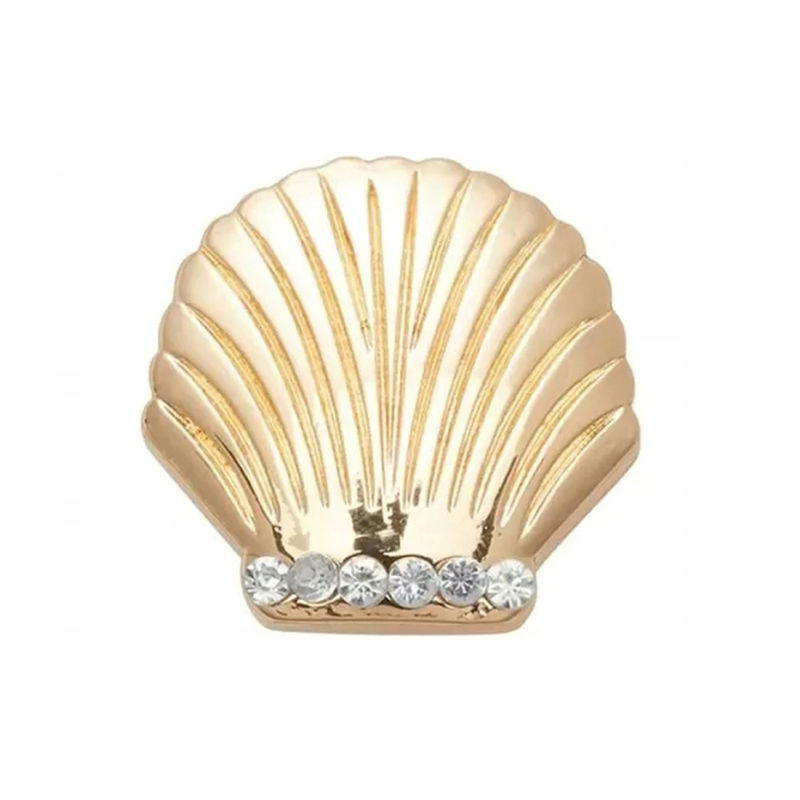 Crocs jibbitz   gold seashell-null