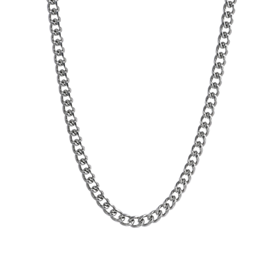 Steel silver necklace chain 60cm
