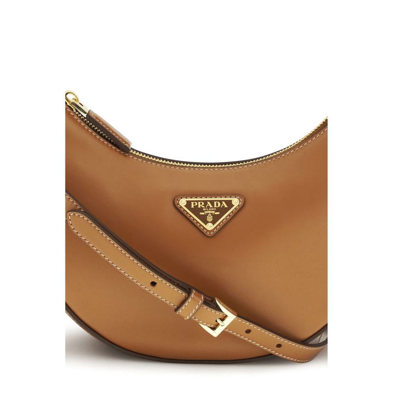 Beige calf leather bos taurus shoulder bag-null