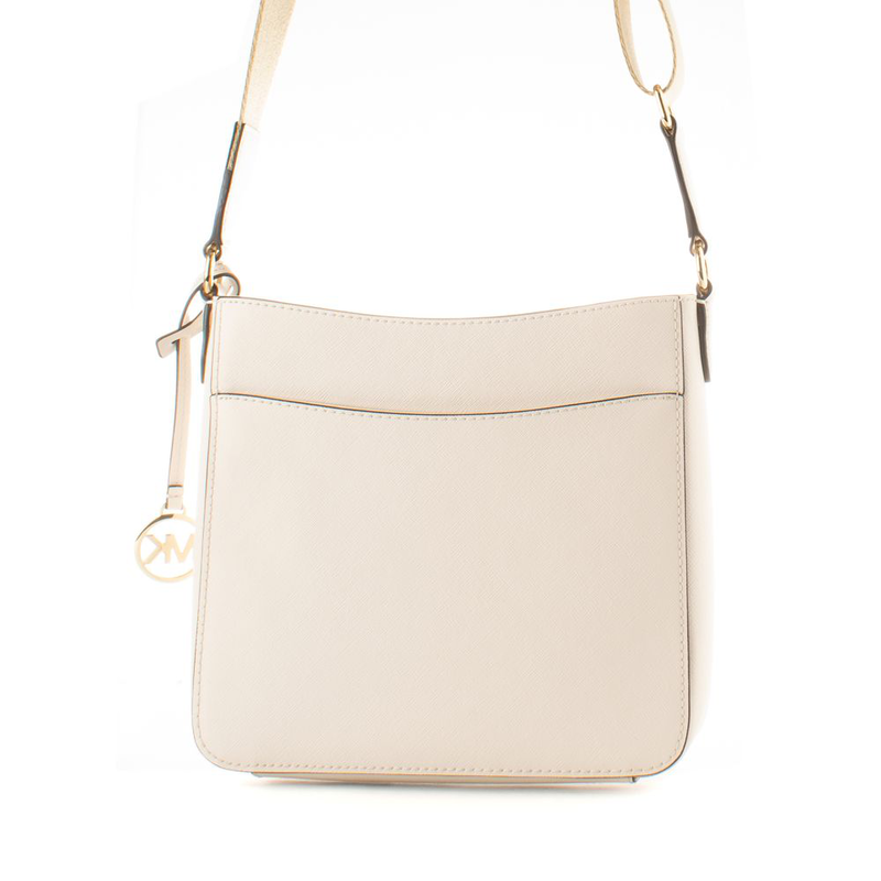 Beige canvas crossbody bag-null