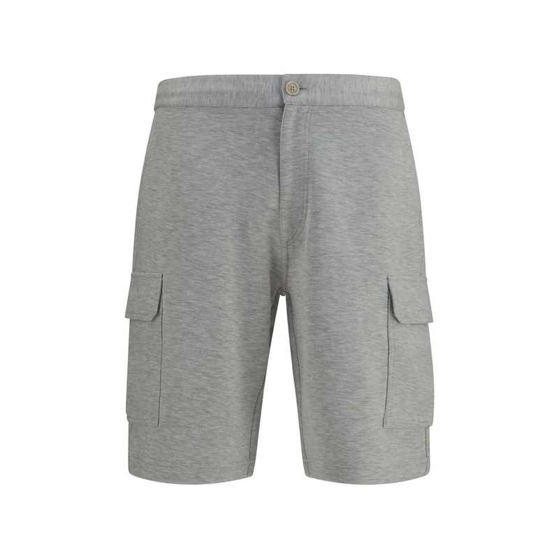 Gray cotton bermuda shorts-null