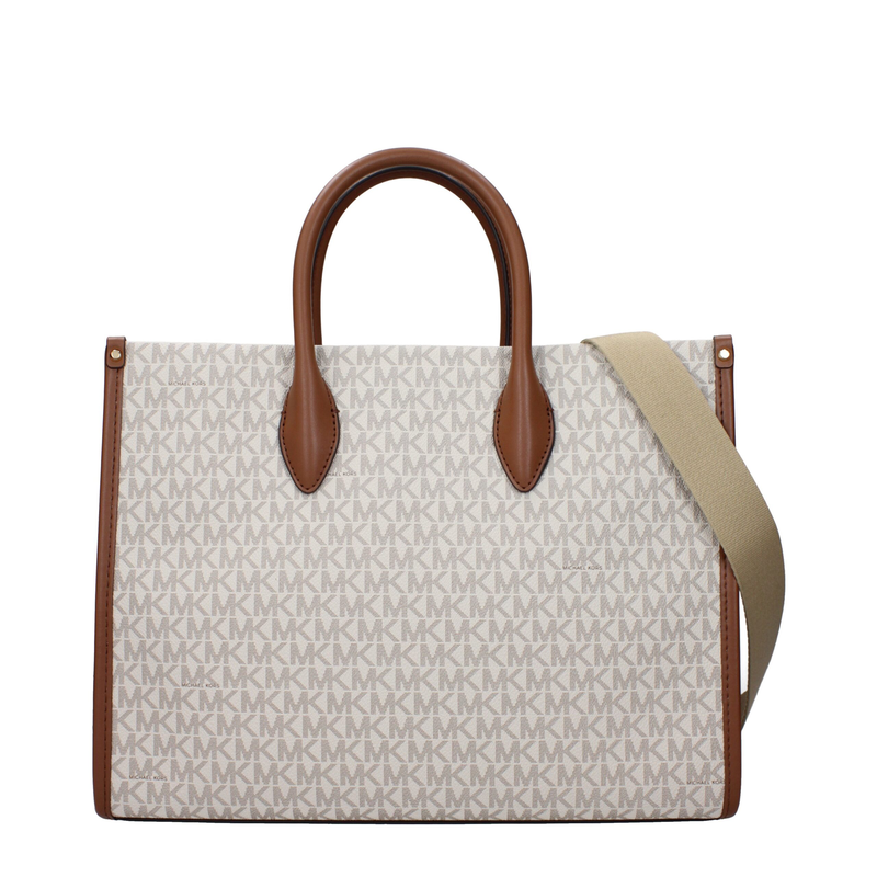 Beige fabric handbag-null