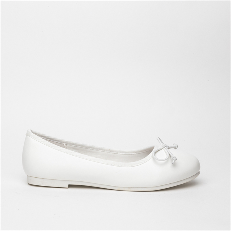 Miss belgini white ballet shoes for girls-null