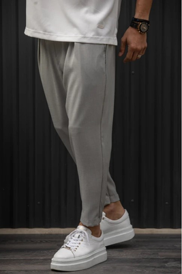 Henry comfort textured trousers, Grey, medium