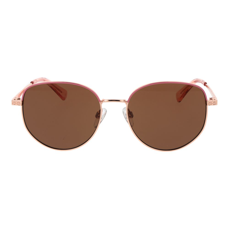 Rose gold metal sunglasses-null