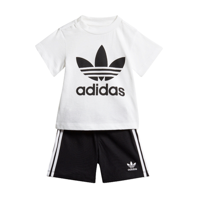 Adidas short tee set       white/black