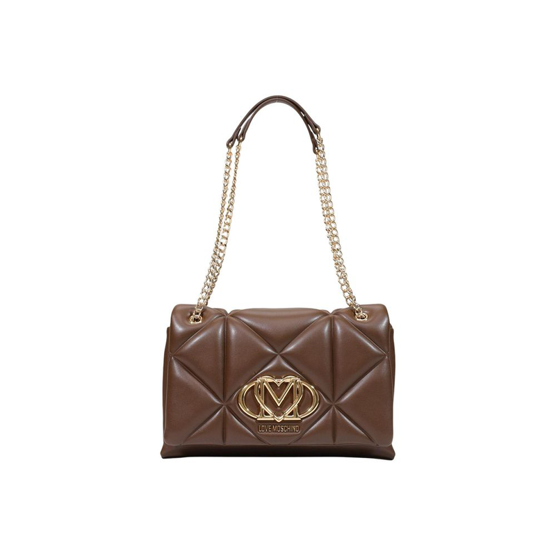 Brown polyethylene handbag-null