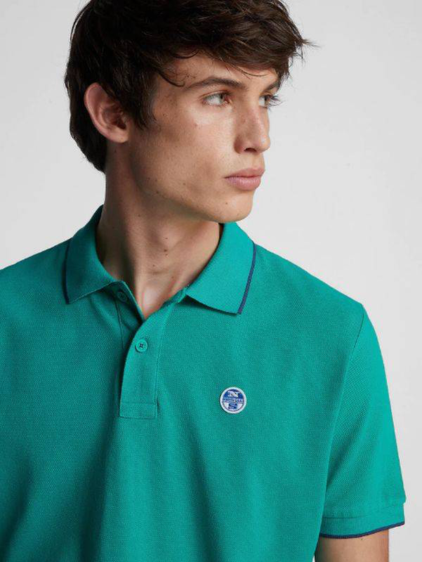 S/s polo w/logo top mens-null