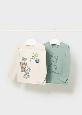 Σετ 2 μπλουζακια σμαραγδι, Σμαραγδι, medium