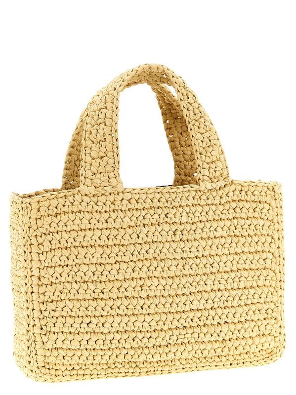 Black viscose tote bag-null