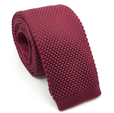 Woven knitted skinny tie