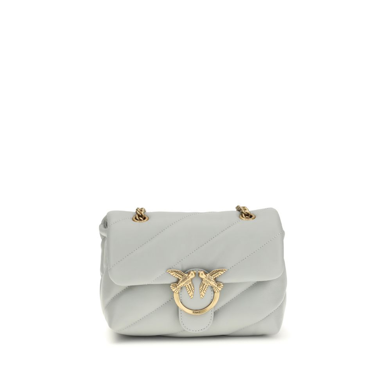 Gray calf leather bos taurus shoulder bag-null