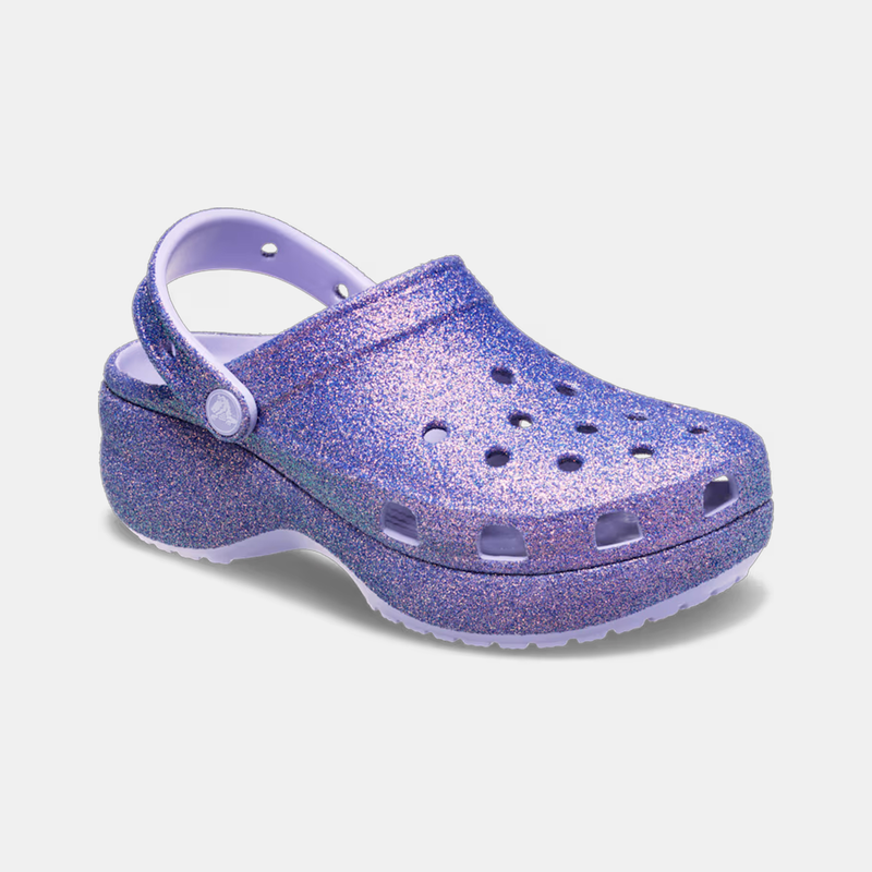 Crocs classic platform iridescent glitter clog 5br-null
