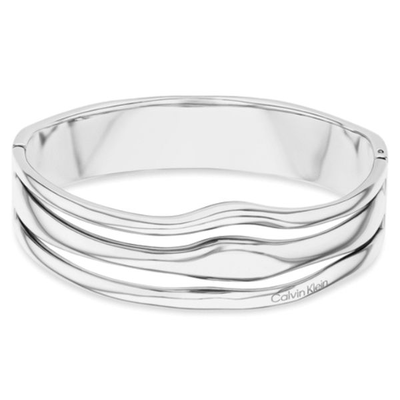 Calvin Klein ss wavy sculptural bangle bracelet